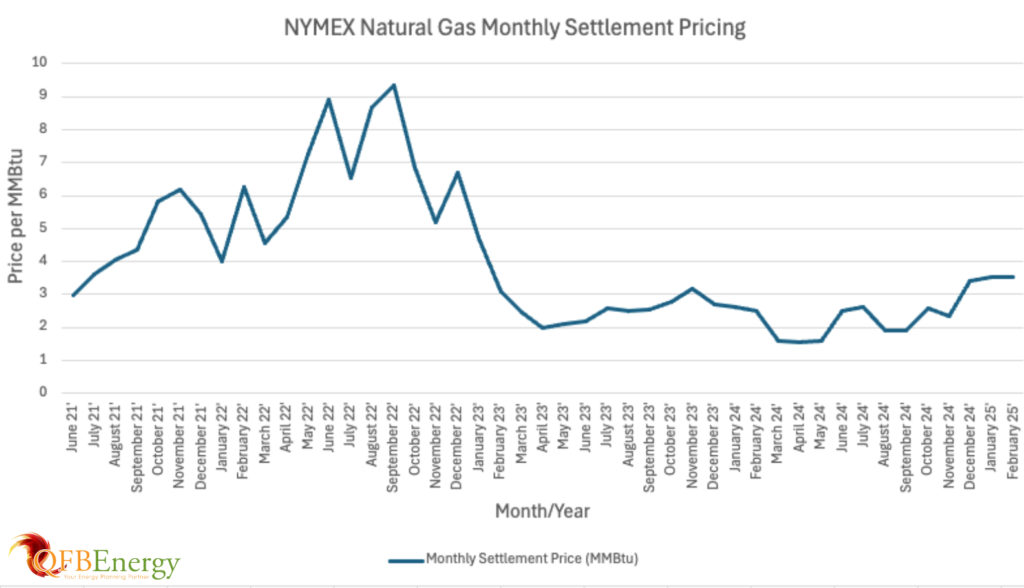 Feb NYMEX Graph